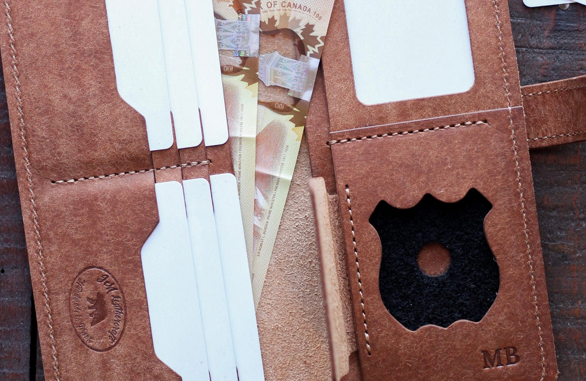 Police Badge Wallets Badge Holders Canada/USA JM Leather Supply