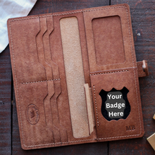 Load image into Gallery viewer, Custom Police Badge Wallet - Women's Long Wallet