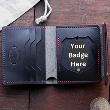 Load image into Gallery viewer, Trifold Hidden Badge Wallet | Police Badge Wallet