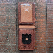 Load image into Gallery viewer, Money Clip Vertical Folder | Police Badge Wallet