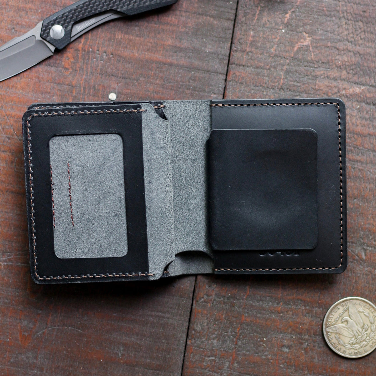 Custom Police Badge Wallet - Centre Fold (6 Pocket) OPP RCMP CBSA NYPD ...