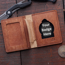 Load image into Gallery viewer, Custom Police Badge Wallet - The Slim Holster